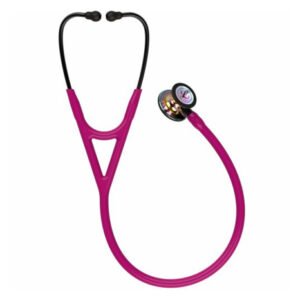 3M Littmann Cardiology IV Diagnostic Stethoscope, High Polish Rainbow-Finish Chestpiece, Raspberry Tube, Smoke Stem and Smoke Headset, 27 inch, 6241 (Raspberry)
