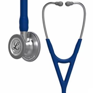 3M Littmann Cardiology IV Diagnostic Stethoscope, Standard-Finish Chestpiece, Navy Blue Tube, Stainless Stem, 6154 (Navy Blue)