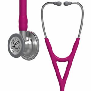 3M Littmann  Cardiology IV  Diagnostic Stethoscope, Standard-Finish Chestpiece, Raspberry Tube, Stainless Stem, 6158 (Raspberry)