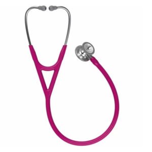 3M Littmann  Cardiology IV  Diagnostic Stethoscope, Standard-Finish Chestpiece, Raspberry Tube, Stainless Stem, 6158 (Raspberry)