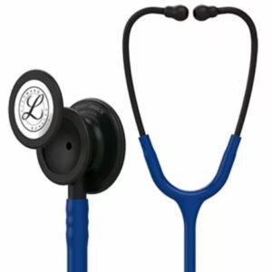 3M Littmann Classic III Monitoring Stethoscope, Black-Finish Chestpiece, Stem and Headset, Navy Blue Tube, 27 inch, 5867 (Navy Blue)