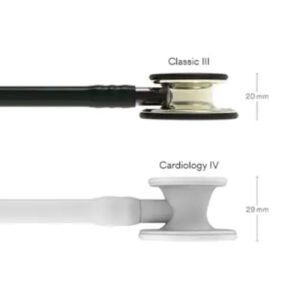 3M Littmann Classic III Stethoscope Champagne Finish Chestpiece And Black Tube 5861 (Black)