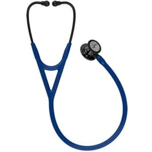 3M™ Littmann® Cardiology IV™ Stethoscope, High Polish Smoke Chestpiece, Navy Tube, Blue Stem, Black Headset, 6202 (Navy Blue)
