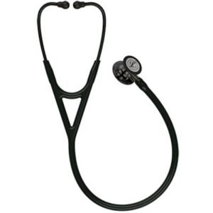 3M™ Littmann® Cardiology IV™ Stethoscope, High Polish Smoke Chestpiece, Black Tube, Champagne Stem, Black Headset, 6204 (Black)
