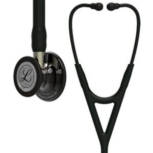 3M™ Littmann® Cardiology IV™ Stethoscope, High Polish Smoke Chestpiece, Black Tube, Champagne Stem, Black Headset, 6204 (Black)