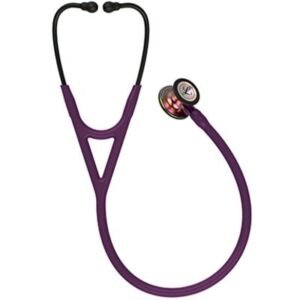 3M™ Littmann® Cardiology IV™ Stethoscope, Rainbow Finish Chestpiece, Plum Tube, Violet Stem and Black Headset, 6205 (Plum)