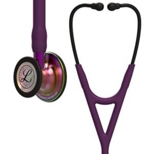 3M™ Littmann® Cardiology IV™ Stethoscope, Rainbow Finish Chestpiece, Plum Tube, Violet Stem and Black Headset, 6205 (Plum)