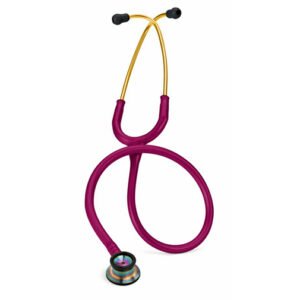 3M™ Littmann® Classic II Infant Stethoscope, Rainbow-finish Chestpiece, Raspberry Tube, 28 in, 2157 (Raspberry)