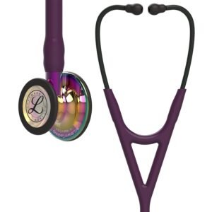 3M™ Littmann® Cardiology IV™ Stethoscope, 6239, High Polish Rainbow Chestpiece, Plum Tube, Violet Stem and Black Headset (Plum)