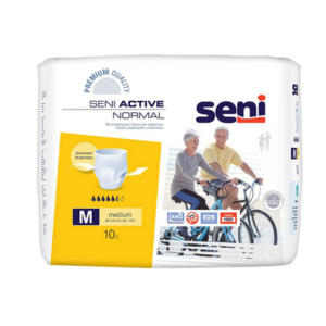 Seni Active Normal Adult Pull Ups – 10 Pieces (Medium) 80-110 cm ( 31″-43″)