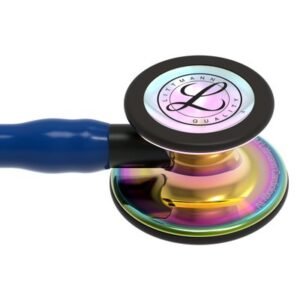 3M™ Littmann® Cardiology IV™ Diagnostic Stethoscope, High Polish Rainbow-Finish Chestpiece, Navy Tube, Black Stem and Black Headset, 27 in, 6242 (Navy)