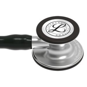 3M™ Littmann® Cardiology IV™ Diagnostic Stethoscope, Mirror-Finish Chestpiece and Stem 6177 (Black Tube)