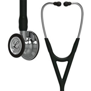 3M™ Littmann® Cardiology IV™ Diagnostic Stethoscope, Mirror-Finish Chestpiece and Stem 6177 (Black Tube)