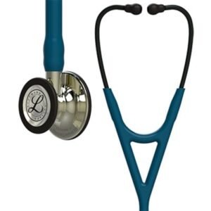3M™ Littmann® Cardiology IV™ Diagnostic Stethoscope, Champagne-Finish Chestpiece and Stem, Caribbean Blue Tube, 6190 (Caribbean Blue)